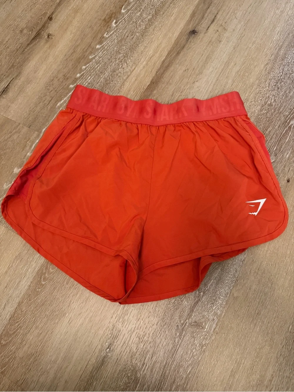 Gymshark Women’s Orange Athletic Running Shorts
